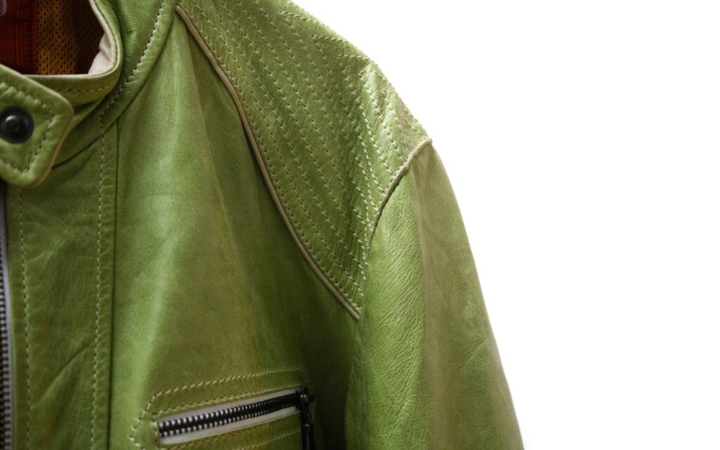 Supreme Leather Collar Utility Jacket Green Men's - FW23 - US