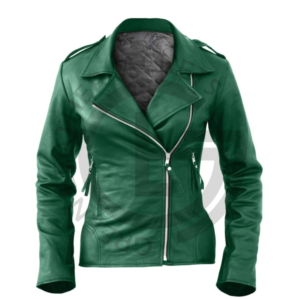 Stylish Emerald Green Jacket For Ladies