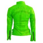 lime green moto jacket
